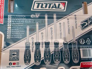 6 DESTORNILLADORES CHROME VANADIUM TOTAL