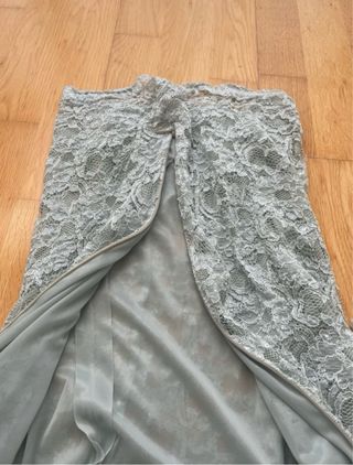 Camiseta de manga corta azul lenceria