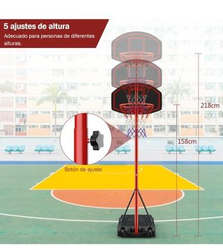 Canasta baloncesto exterior