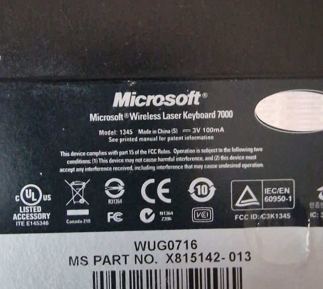 COMBO TECLADO RATON MICROSOFT  MOUSE INALAMBRICO K