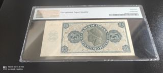 Billete 25 Pesetas 1936 PMG 65 EPQ
