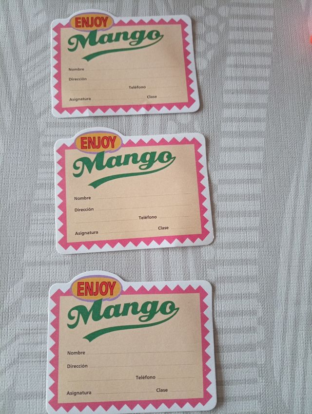 Pegatinas de Mango año 88