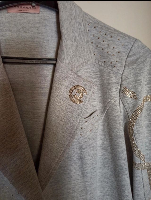 Blazer grigio Coccapani trend