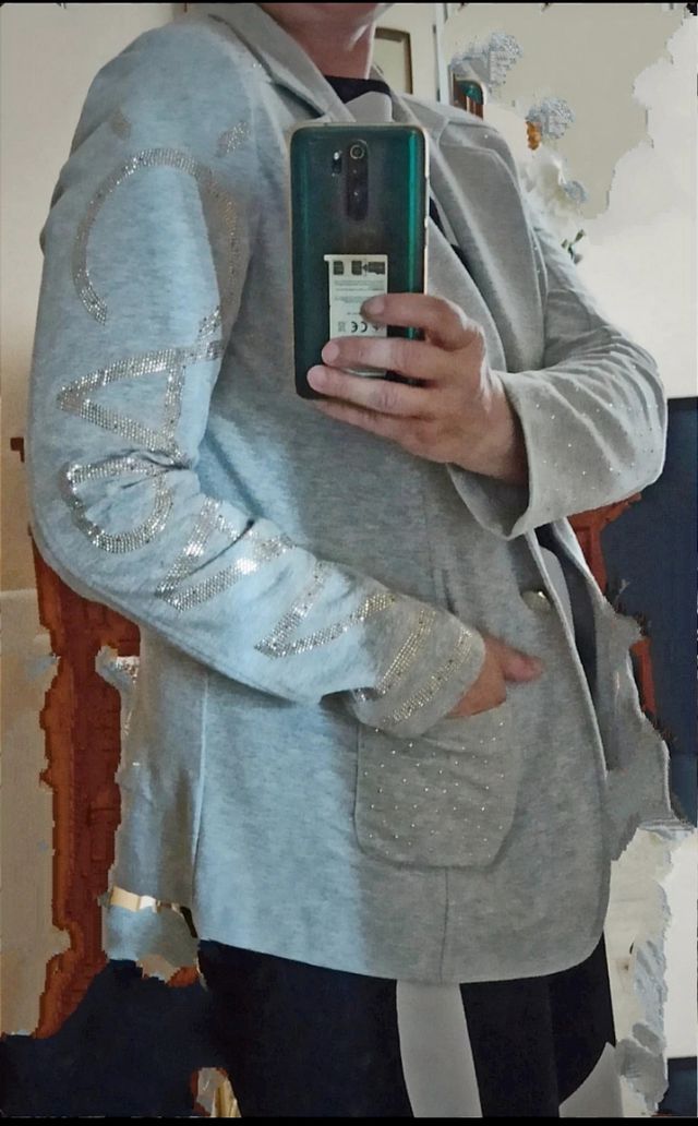 Blazer grigio Coccapani trend