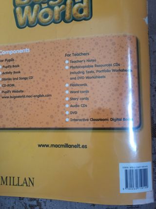 Libro inglés macmillan Bugsworld ISBN9780230719149