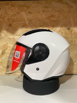 CASCO JET LS2 AIRFLOW NEGRO MATE BLANCO NUEVO