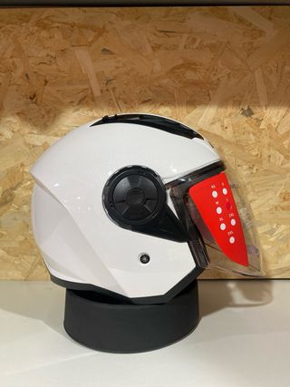 CASCO JET LS2 AIRFLOW NEGRO MATE BLANCO NUEVO