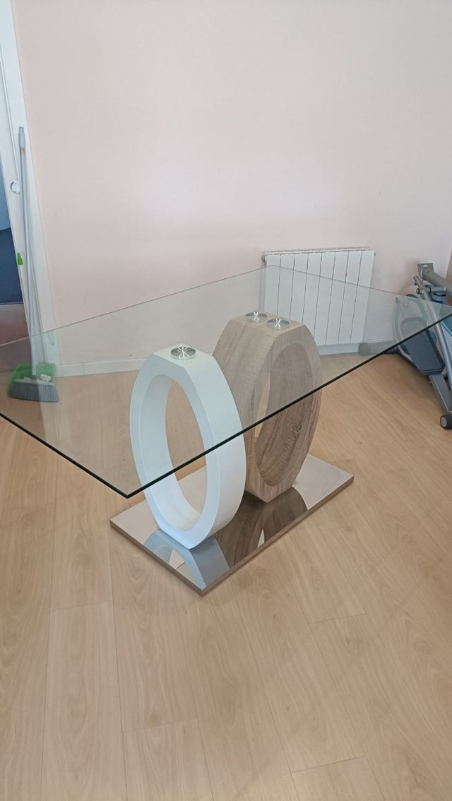 Oferta***Mesa de cristal comedor