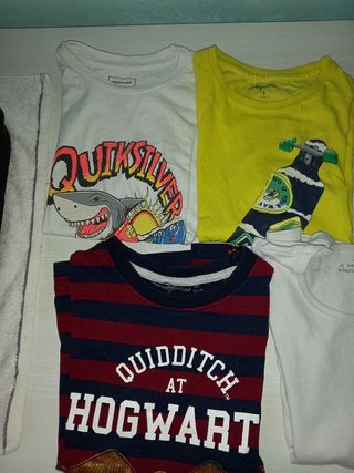 Lote 7 camisetas interior y exterior corta