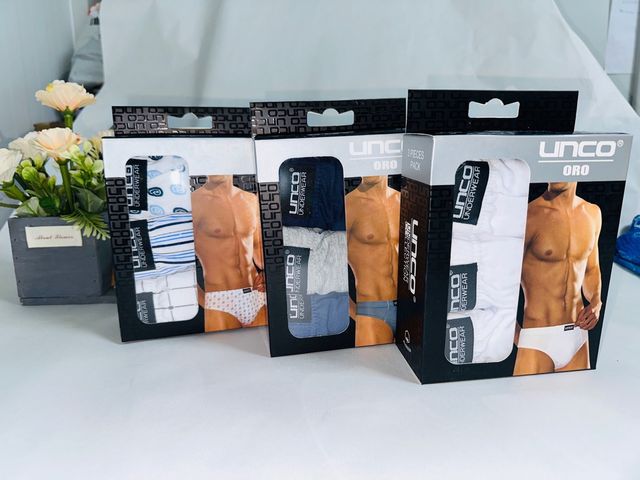 Nuevo! UNCO- Slip 100% Algodón Pack3