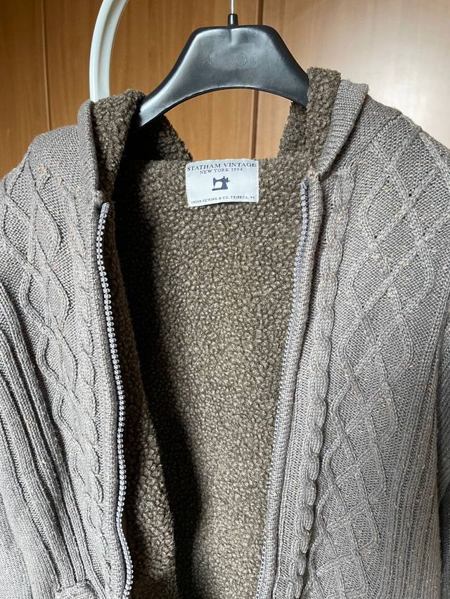 Statham Vintage Giubbotto in Maglia Ricamato S