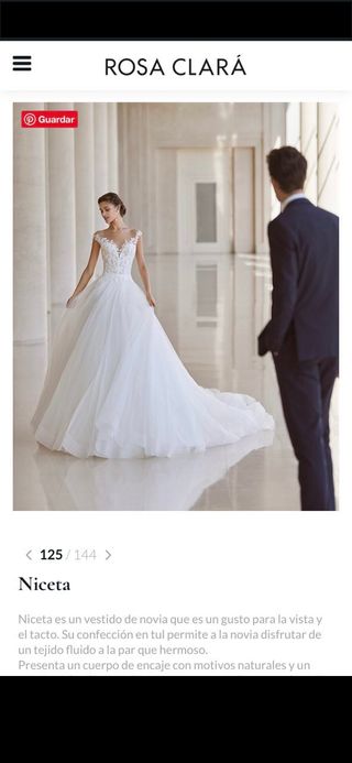 Vestido Boda - Rosa Clará