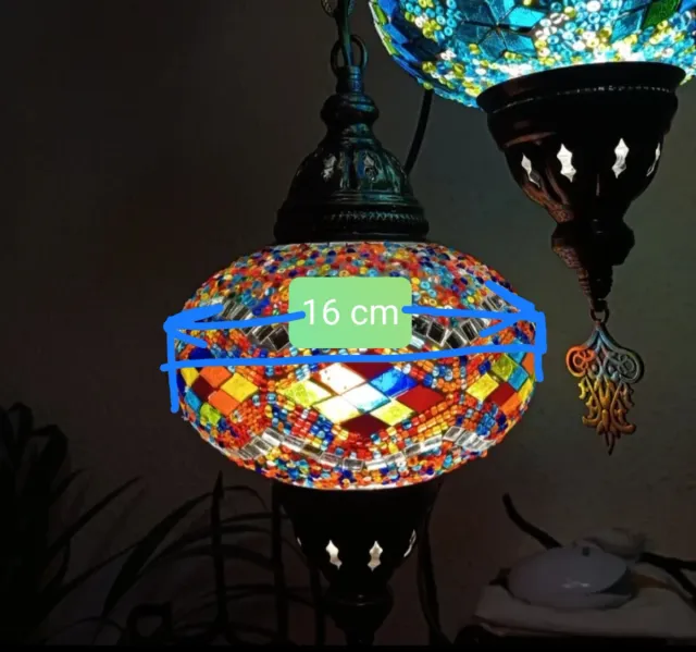 Candeeiro de teto turco com 5 tulipas