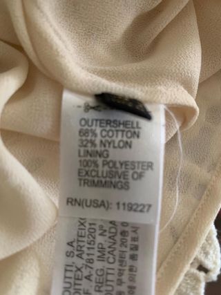Camiseta encaje Massimo Dutti