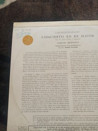 BEETHOVEN YEHUDI MENUHIN LP
