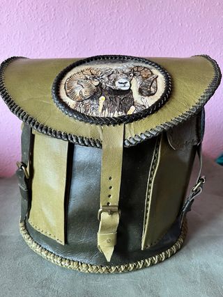 Mochila cuero hecha a mano