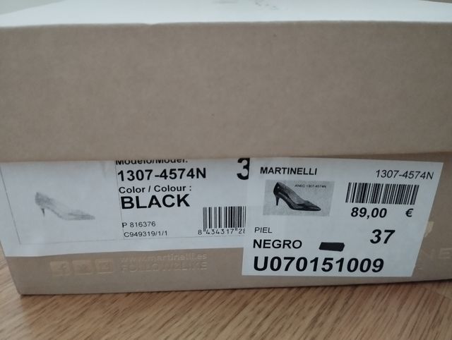 Zapatos Salón Martinelli T.37