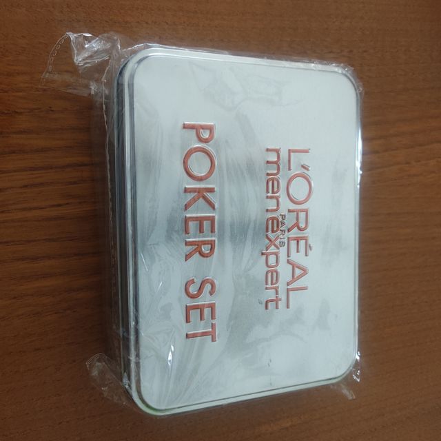 Set de poker caja metálica 