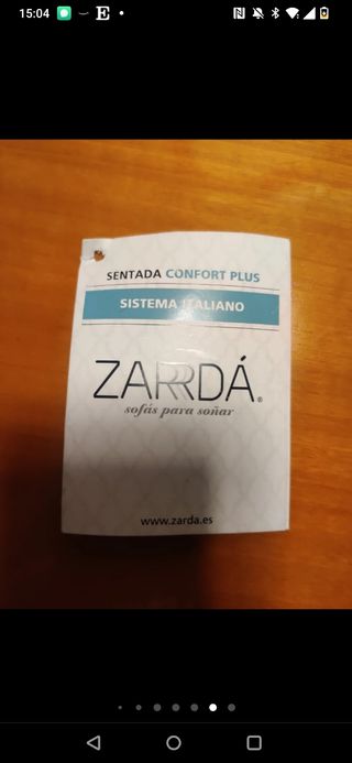 Sofá cama con 2 camas individuales marca Zardá