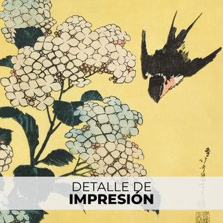 POSTER JAPONÉS GORRIÓN VINTAGE VERSION POSTERARTE