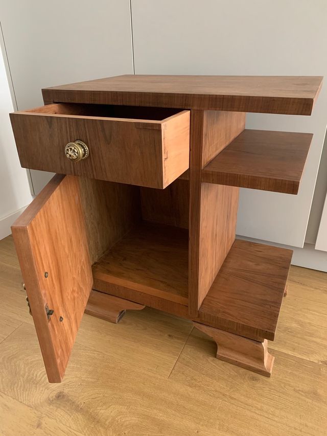 Mesita noche artdeco - Madera