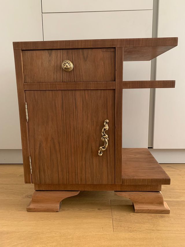 Mesita noche artdeco - Madera