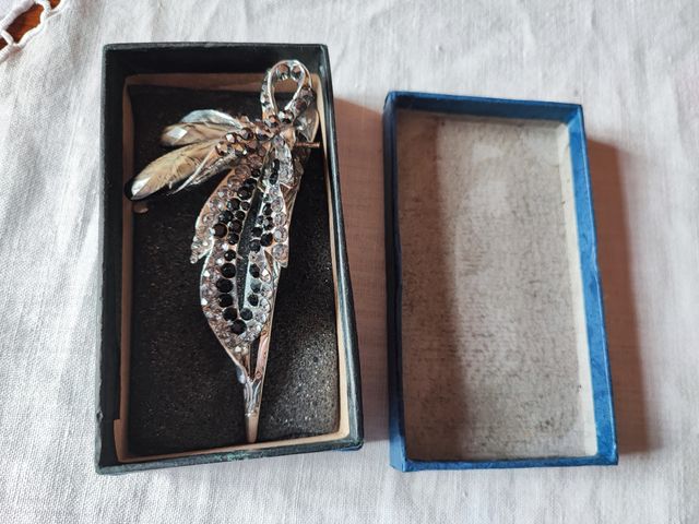 Molletta capelli in metallo e strass