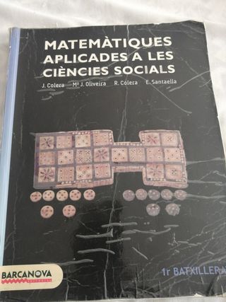 Libro Matemáticas 1r Bachillerato 