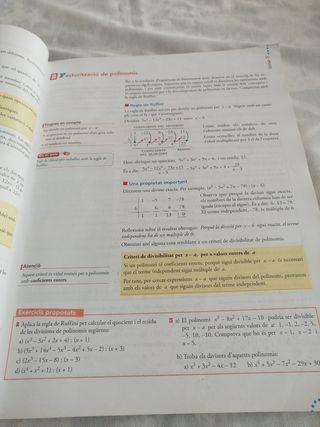 Libro Matemáticas 1r Bachillerato 