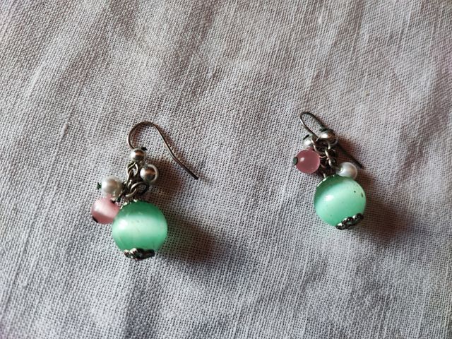 Set 3 orecchini in pietre dure e murina