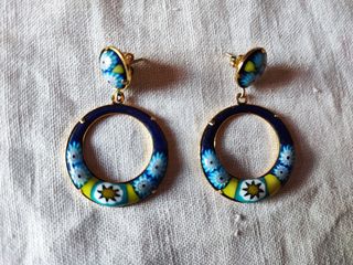 Set 3 orecchini in pietre dure e murina