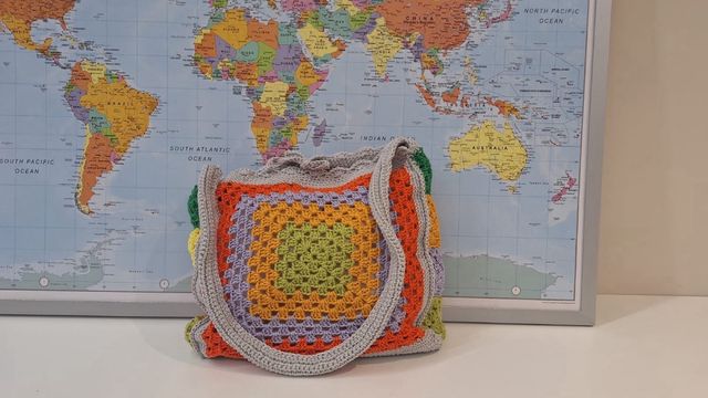 Borsa Vintage in uncinetto fatta a mano