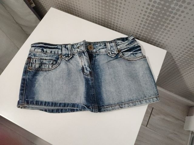 Falda vaquera zaul claro