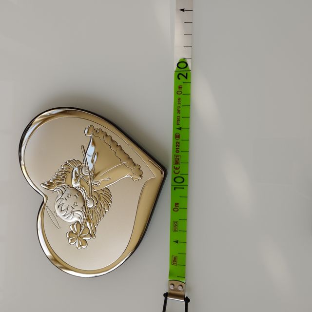 Cuore angelo argento