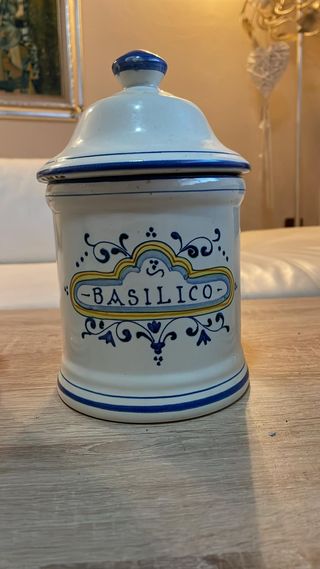 BARATTOLI IN CERAMICA DECORATI A MANO VINTAGE