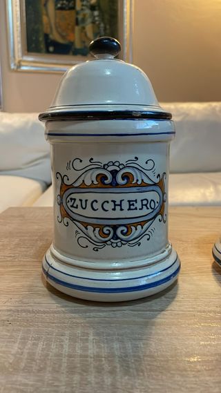 BARATTOLI IN CERAMICA DECORATI A MANO VINTAGE