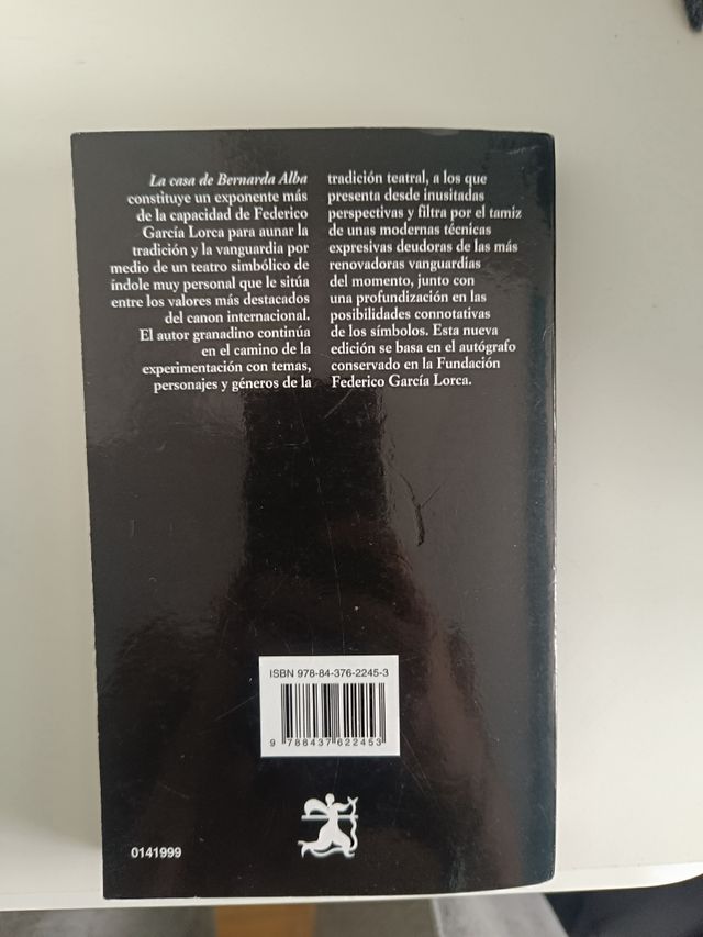 "La casa de Bernarda Alba"  Federico García Lorca