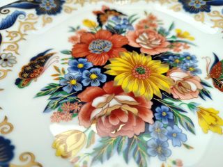 Plato porcelana japonés octogonal