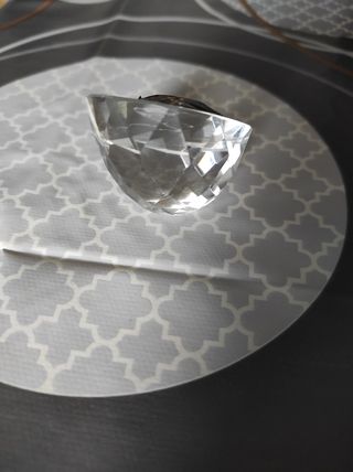 Soprammobile in vetro con bambi