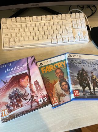 PS5 LECTOR DISCO + PULSE + 3 JUEGOS