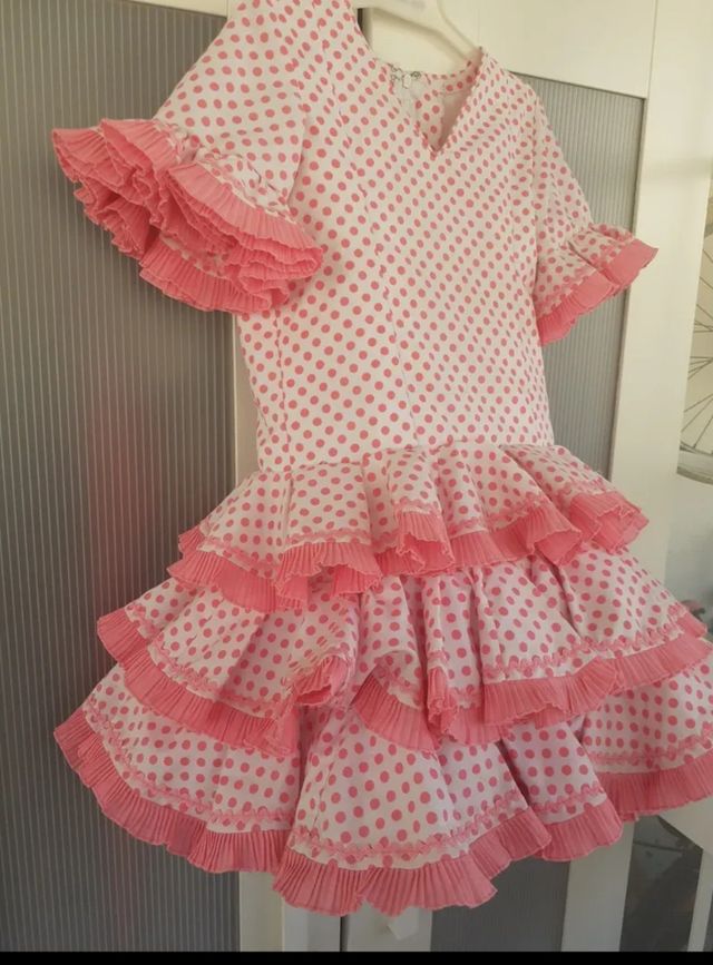 Traje Flamenca Corto Niña