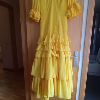 Vestido flamenca amarillo