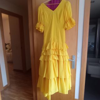 Vestido flamenca amarillo