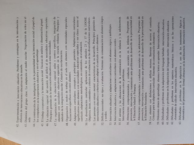 Temario Orientación Educativa Andalucía