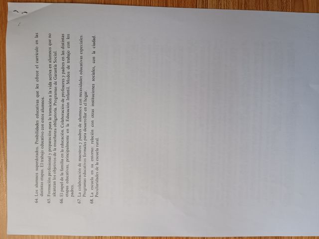 Temario Orientación Educativa Andalucía