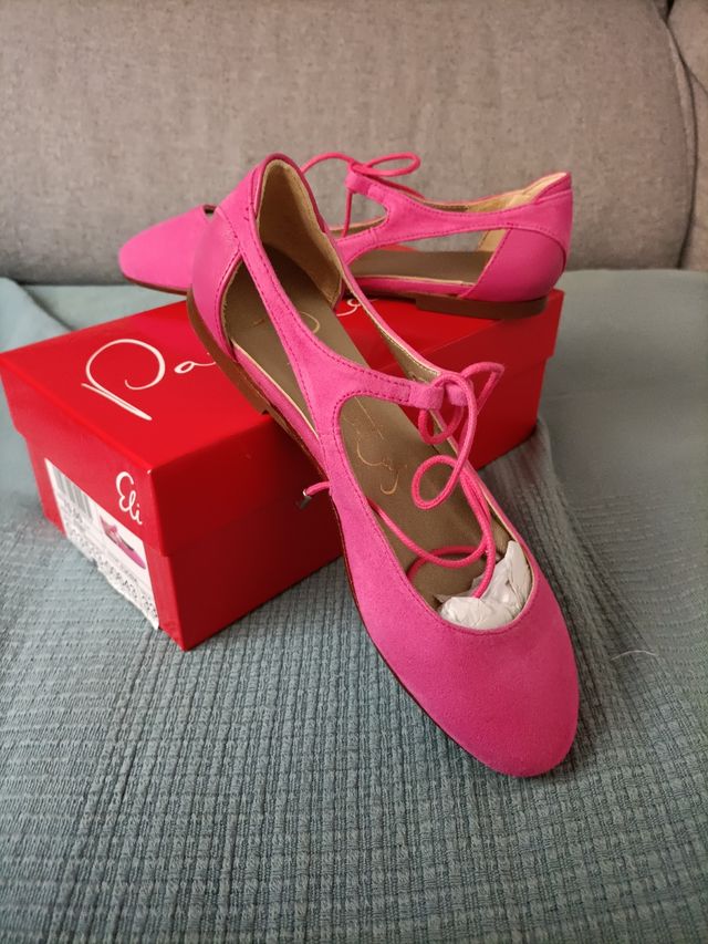 Manoletinas fucsia tallas 30 y 33