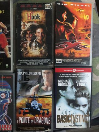 6 film in VHS, vari titoli