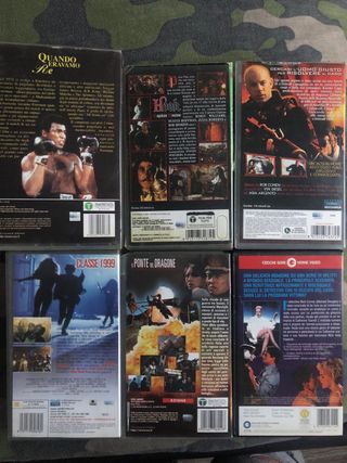6 film in VHS, vari titoli