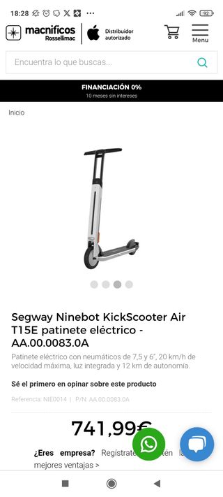 Patinete eléctrico 