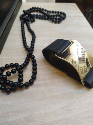 Lote Pulsera i collar negro